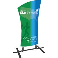 Contour Outdoor Sign Wave 1 - Plate Base